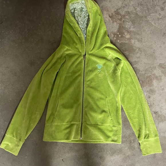 Women's Green Hooded Jacket - Picture 1 of 6